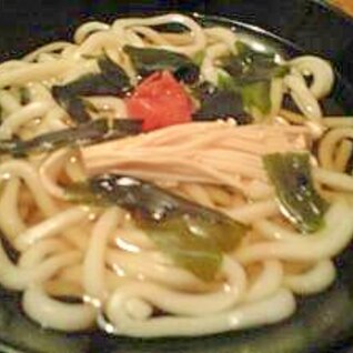 えのきと梅うどん